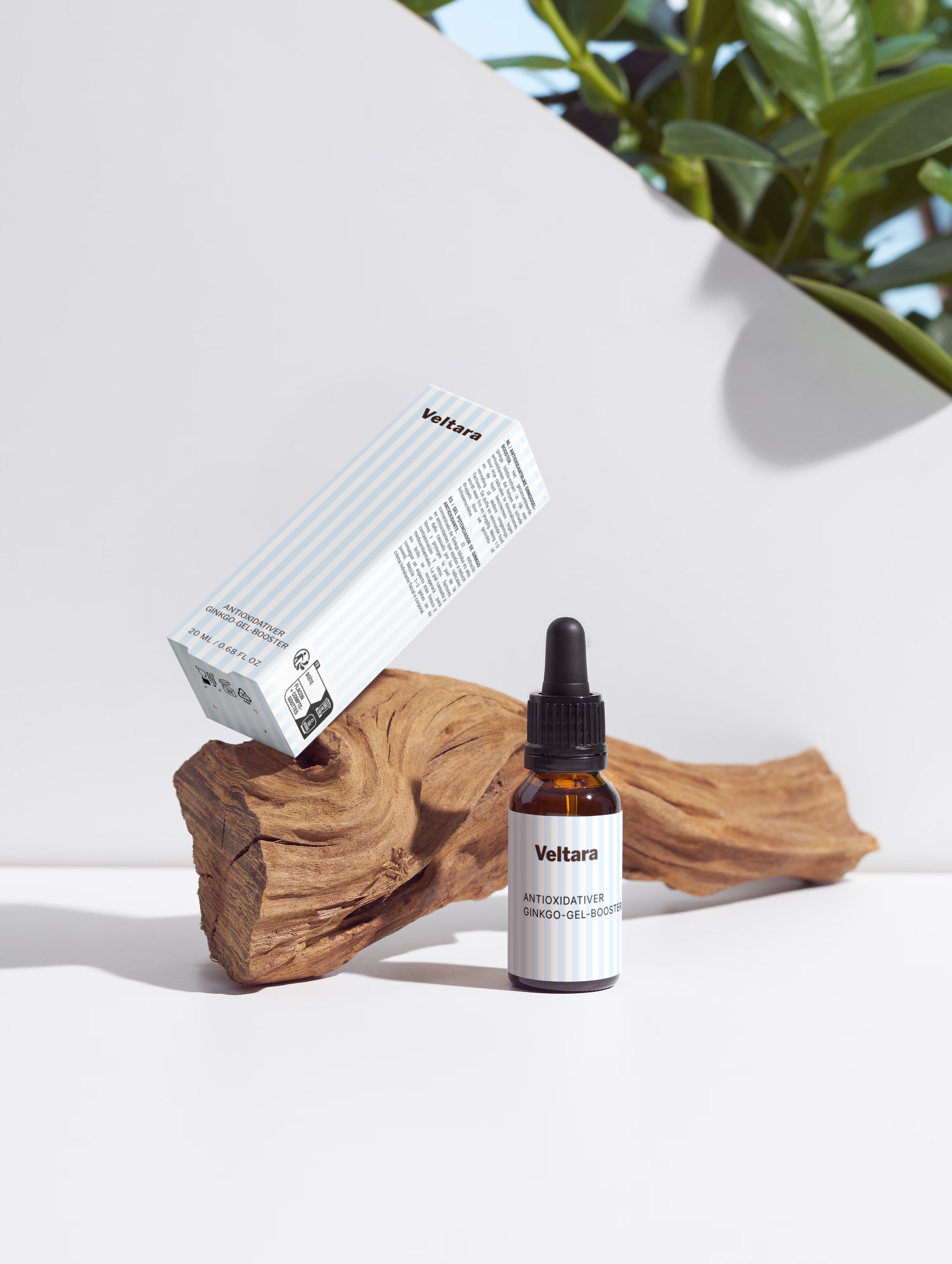 Ginkgo Gel Booster von Veltara – Anwendung pur oder unter dem Serum