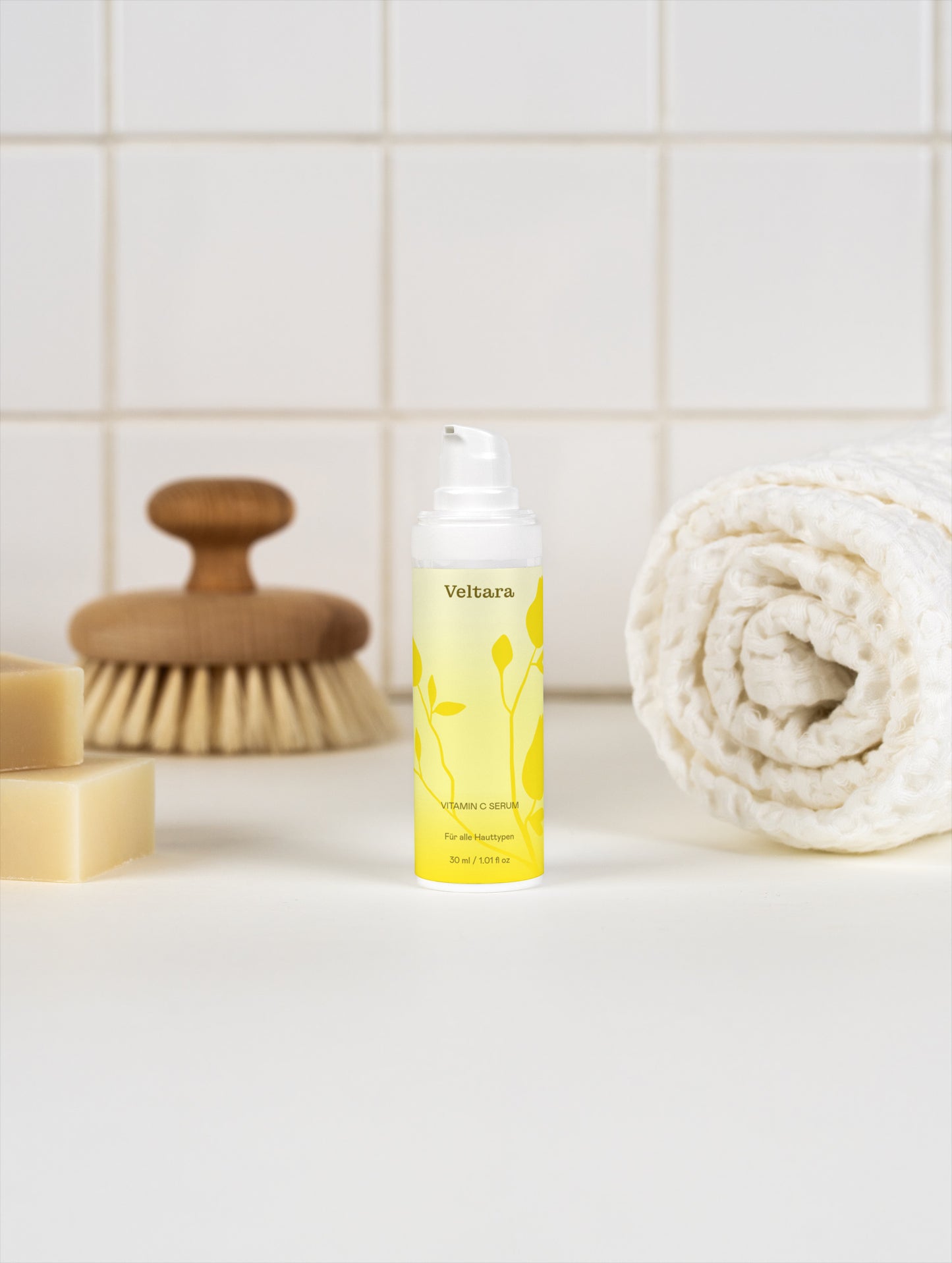 Vitamin C Serum von Veltara – erster Pflegeschritt am Morgen