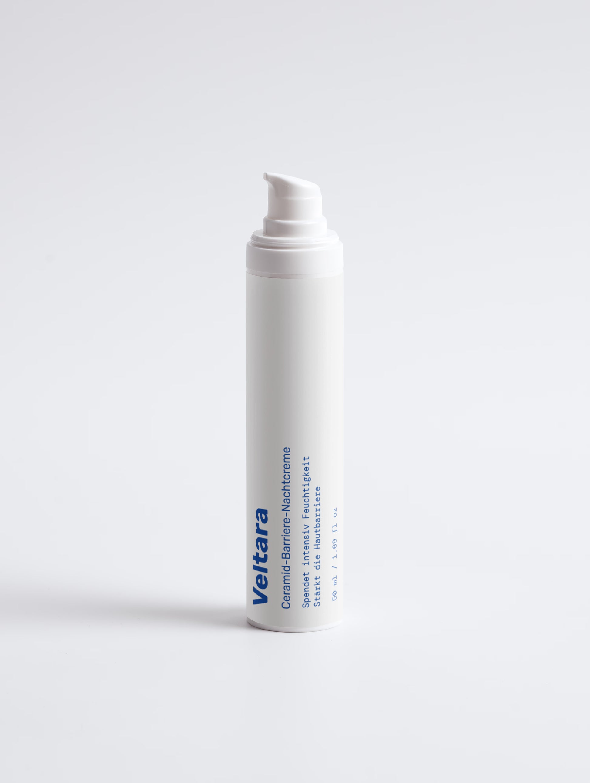 Ceramide Nachtcreme von Veltara – Anwendung abends auf Gesicht und Hals