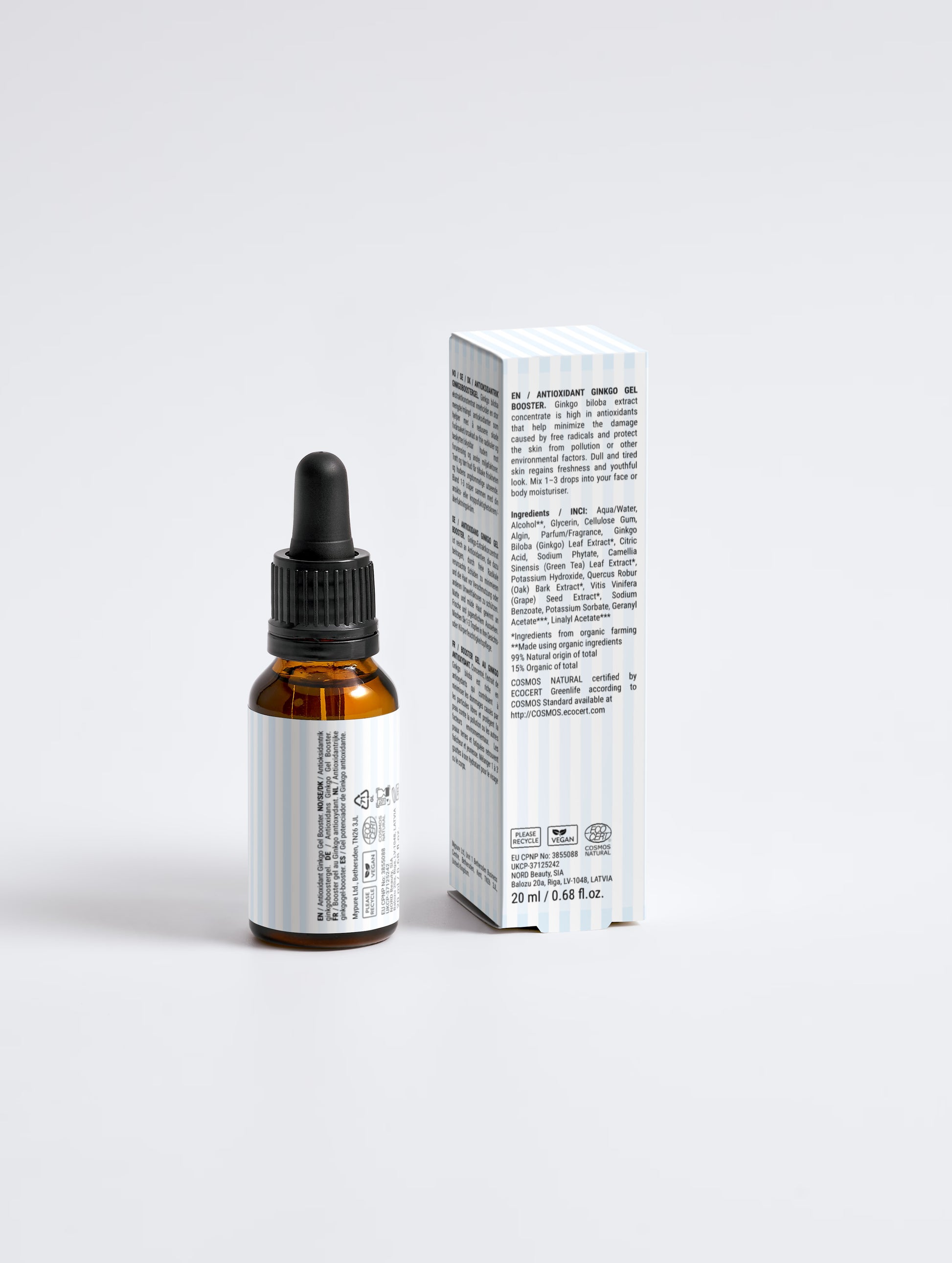 Ginkgo Gel Booster von Veltara – ölfreie Gel-Textur zum Einmischen