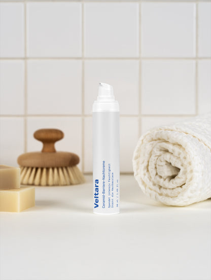 Ceramide Nachtcreme von Veltara – schützt vor Feuchtigkeitsverlust