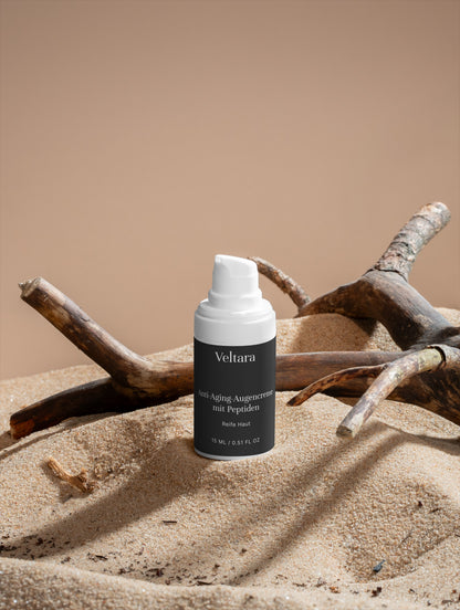 Peptide Augencreme von Veltara – glättet das Erscheinungsbild von Krähenfüßen