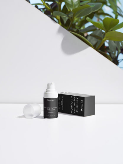 Peptide Augencreme von Veltara – Wirkstoffe Peptide, Vitamin C und Vitamin E