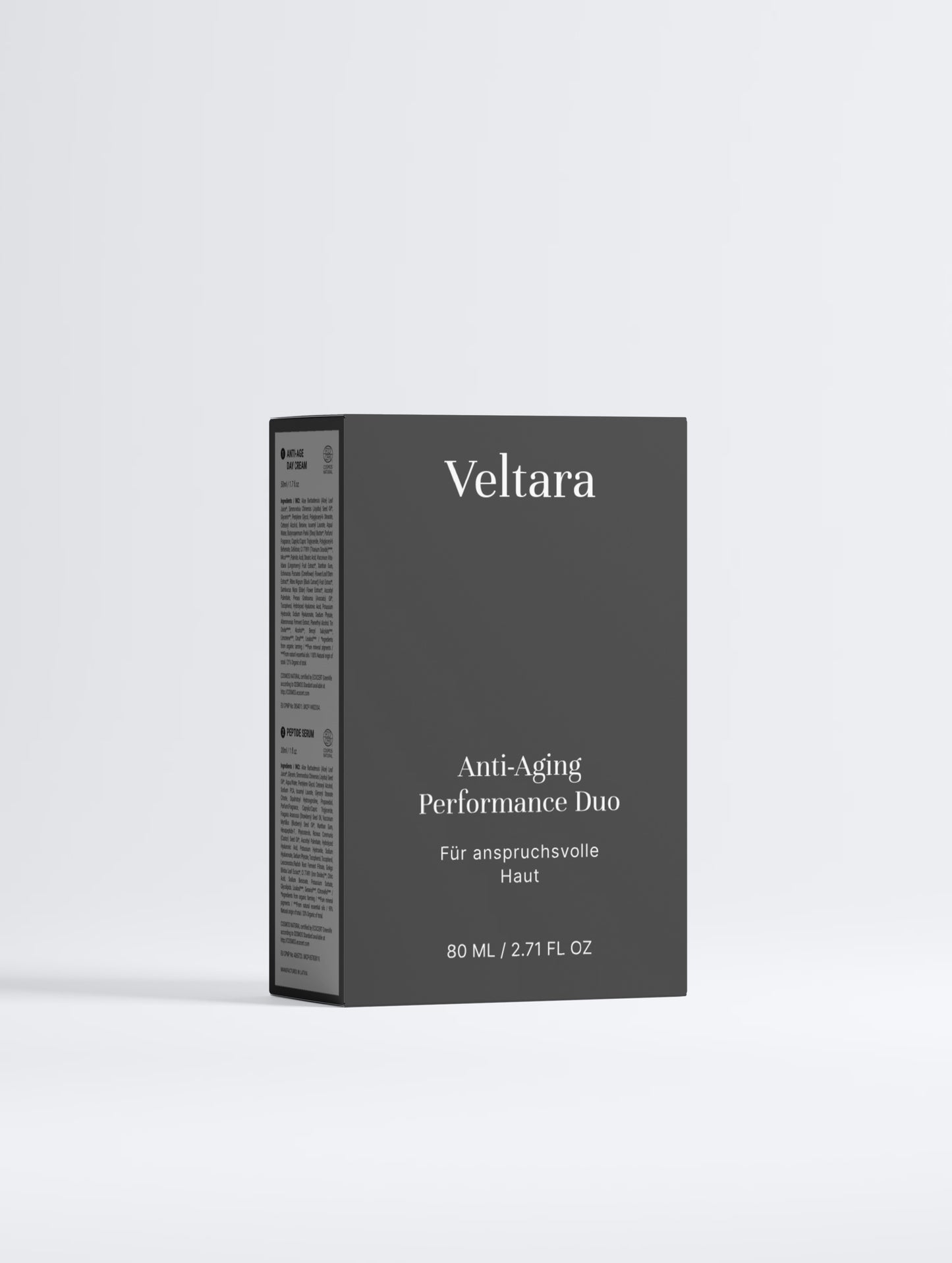 Anti-Aging Performance Duo von Veltara – Peptid-Serum und Creme Set für straffere Haut