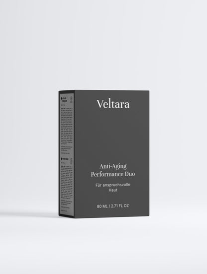 Anti-Aging Performance Duo von Veltara – Peptid-Serum und Creme Set für straffere Haut